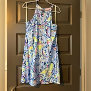 EUC Lilly Pulitzer tassel Margot halter dress- size MD